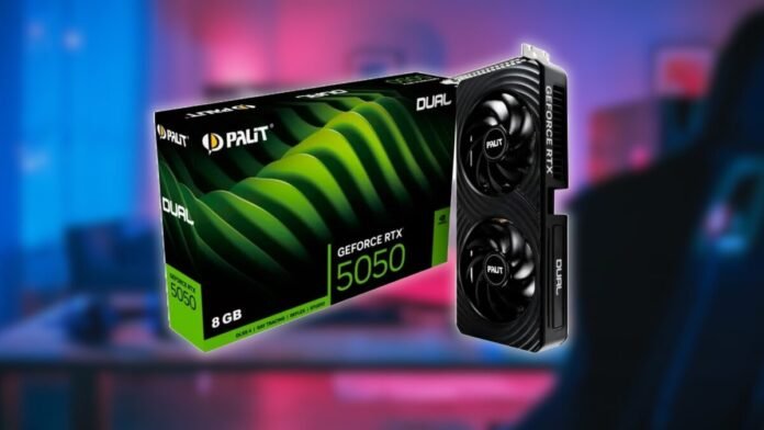 Palit RTX 5050 barata no KaBuM para jogos em 1080p