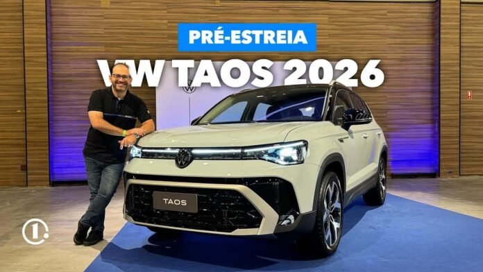 VW Taos 2026 tem visual e interior refinados, mas sem eletrificação