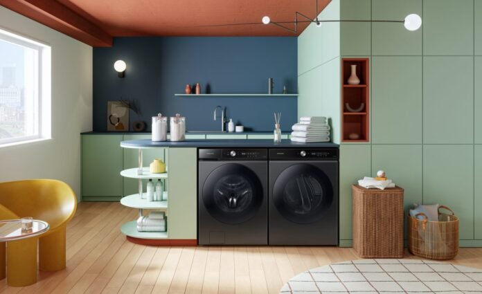 Samsung lança linha inteligente de lava e seca Bespoke AI Laundry