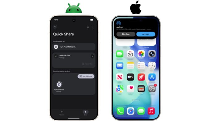 Novo app torna Quick Share compatível com AirDrop