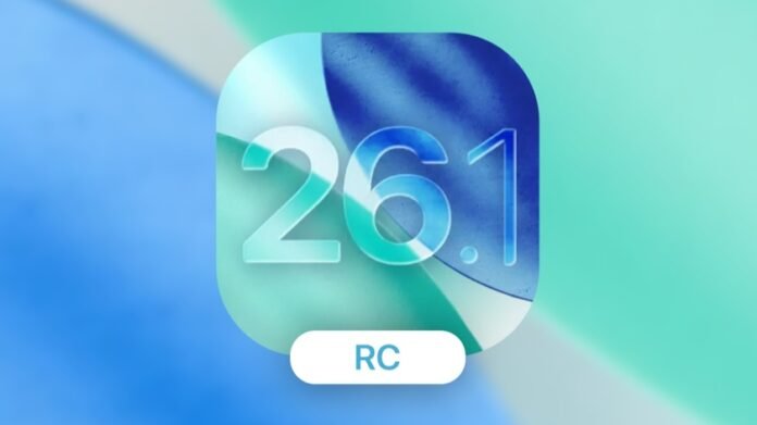 iOS 26.1 RC para iPhones: novidades e interface Liquid Glass