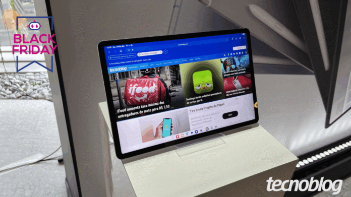 Black November: Galaxy Tab S10 FE com 46% OFF em 12x Black November: Galaxy Tab S10 FE com 46% OFF em 12x