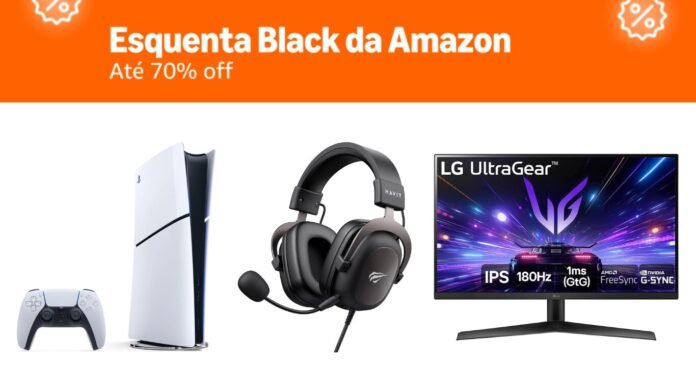 Liquidação gamer: headsets, consoles e itens em oferta na Amazon