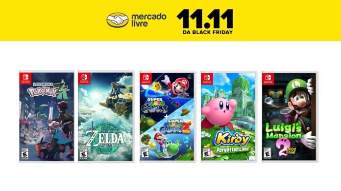 Oferta 11.11: 5 jogos Switch com desconto no Mercado Livre