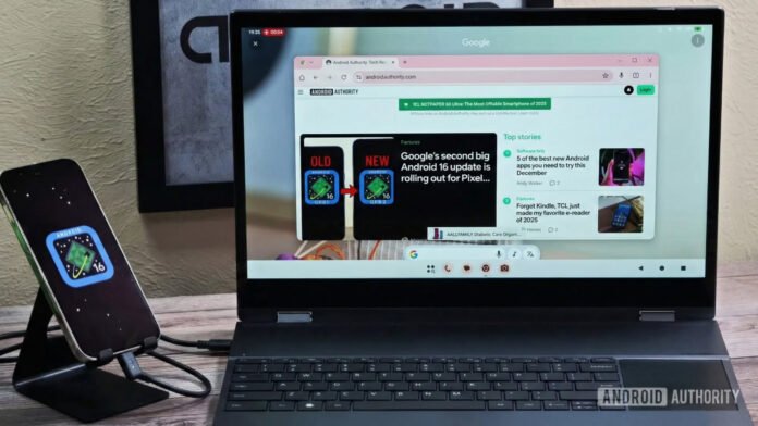 Android 16 QPR2 aprimora Desktop Mode com Circle to Search Android 16 QPR2 aprimora Desktop Mode com Circle to Search