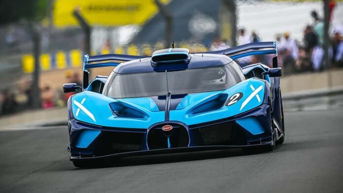 Último Bugatti Bolide, carro de corrida com motor W16 Último Bugatti Bolide, carro de corrida com motor W16